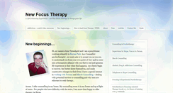 Desktop Screenshot of newfocustherapy.co.uk